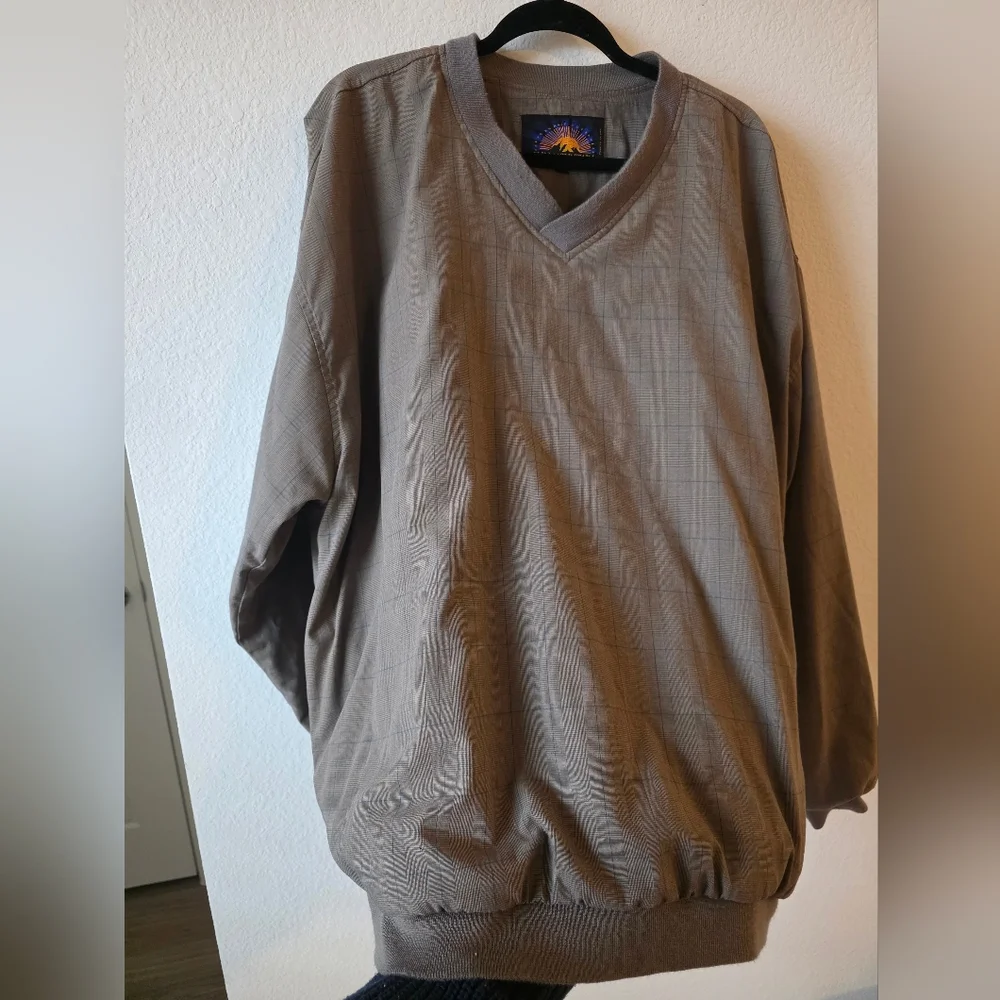 Classic V-Neck Sweater in Taupe - Picture 7 of 9